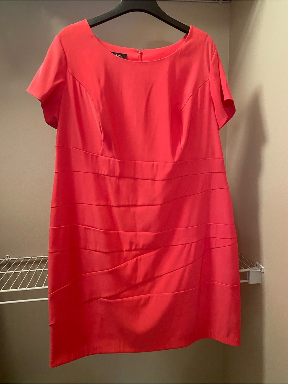 NEW Alyx Short-Sleeve Pink Sheath Dress Size 22W